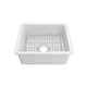 Whitehaus WHUF2418 24" Fireclay Dual-Mount Kitchen Sink - White