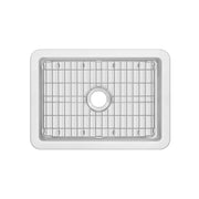 Whitehaus WHUF2819 28" Fireclay Dual-Mount Kitchen Sink - White