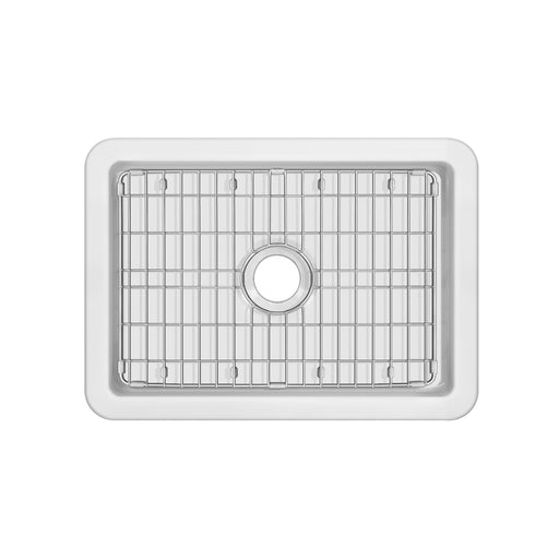 Whitehaus WHUF2819 28" Fireclay Dual-Mount Kitchen Sink - White