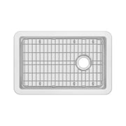 Whitehaus WHUF3119 31" Fireclay Dual-Mount Kitchen Sink - White