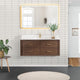 Vinnova 706648-AD-BK Cristo 48" Floating Single Bath Vanity in Aged Dark Brown Oak