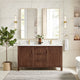 Vinnova 704260M-AD-GW Shenzhen 60M" Double Sink Bath Vanity in Aged Dark Brown Oak