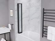 Anzzi SD-AZ16-01CH Accordion Style 33 in. x 56 in. H Sliding Framed Shower Door in Chrome with Tsunami Guard - view 5
