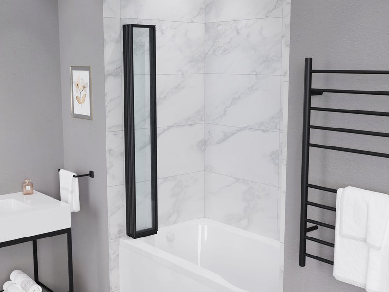Anzzi SD-AZ16-01CH Accordion Style 33 in. x 56 in. H Sliding Framed Shower Door in Chrome with Tsunami Guard - view 5