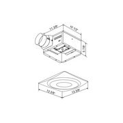 AeroPure CT90-SL W Slim Fit 90 CFM 0.3 Sones Bathroom Exhaust Fan with LED Light - White