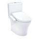 TOTO MW4463346CEMFGN#01 WASHLET+ Aquia IV Two-Piece Elongated Universal Height Dual Flush 1.28 and 0.9 GPF Toilet and WASHLET S2 Bidet Seat, Cotton White