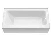 Atlantis Whirlpool AZ3060SHR-16 Saba 60 in. Right Drain Soaking Front Skirted Bathtub in White