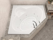 Atlantis Whirlpool 6060SDR Sublime 60 in. x 60 in. Corner Whirlpool and Air Bathtub with Right drain and VS Jets and Aroma in Glossy White lifestyle