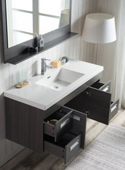 Moreno Bath ALMA48 Alma 48" Wall Mounted Modern Vanity with Reinforced Single Sink Top - view 2