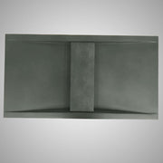 Alsea Rectangular Cast Concrete Vessel Sink - Copper Green