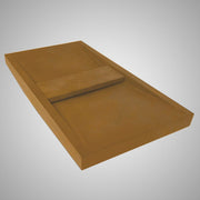 Alsea Rectangular Cast Concrete Vessel Sink - Vintage Brown