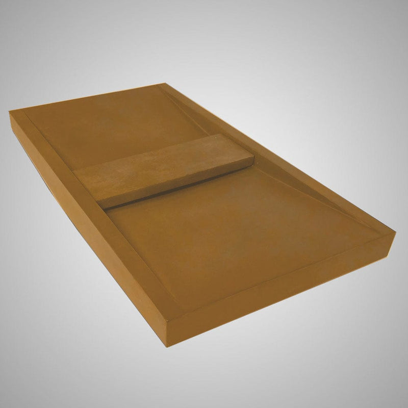 Alsea Rectangular Cast Concrete Vessel Sink - Vintage Brown