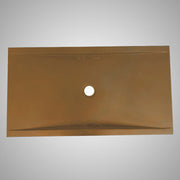 Alsea Rectangular Cast Concrete Vessel Sink - Vintage Brown
