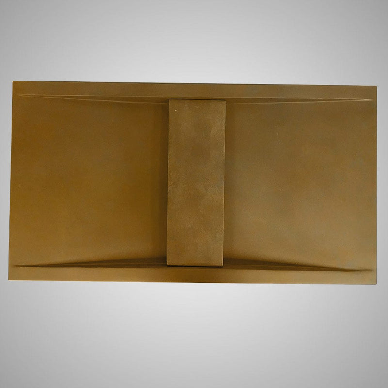 Alsea Rectangular Cast Concrete Vessel Sink - Vintage Brown