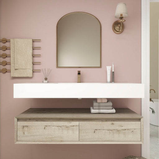 Moreno Bath BTO1748 Alysa 48" Floating Bathroom Vanity Set with FLX16 Acrylic Single Sink Top - view 2