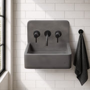 Amadeo Concrete Wall-Mount Bathroom Sink - Dusk Grey