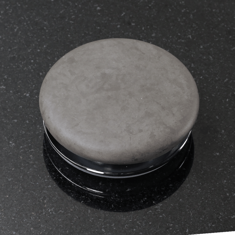 Amador Rectangular Cast Concrete Vessel Sink - Dark Grey