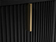 Ancerre Designs VTS-Turlington-84-RBO-WQZ Turlington 84" Black Oak Double Sink Bathroom Vanity with Alpine White Quartz Top - view 10