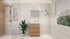 Moreno Bath FSANG24 Angeles 24" Freestanding Bathroom Vanity Set with Reinforced Acrylic Sink