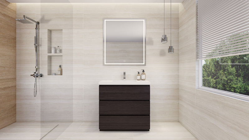 Moreno Bath FSANG36 Angeles 36" Freestanding Bathroom Vanity Set with Reinforced Acrylic Sink - view 9