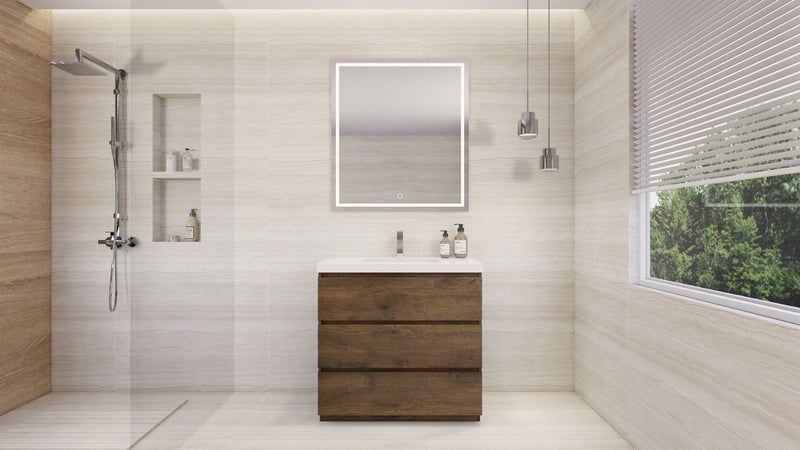 Moreno Bath FSANG36 Angeles 36" Freestanding Bathroom Vanity Set with Reinforced Acrylic Sink - view 3