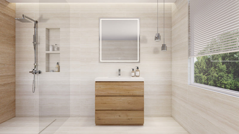 Moreno Bath FSANG36 Angeles 36" Freestanding Bathroom Vanity Set with Reinforced Acrylic Sink - view 2