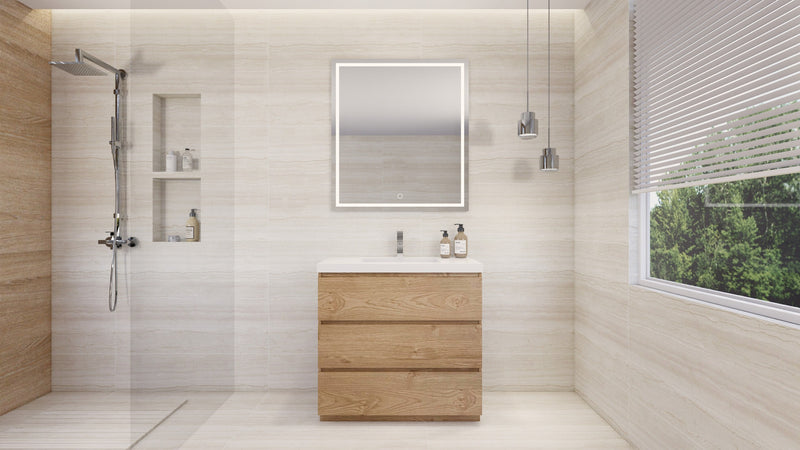 Moreno Bath FSANG36 Angeles 36" Freestanding Bathroom Vanity Set with Reinforced Acrylic Sink - view 5