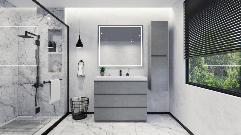 Moreno Bath FSANG42 Angeles 42" Freestanding Bathroom Vanity Set with Reinforced Acrylic Sink - view 5