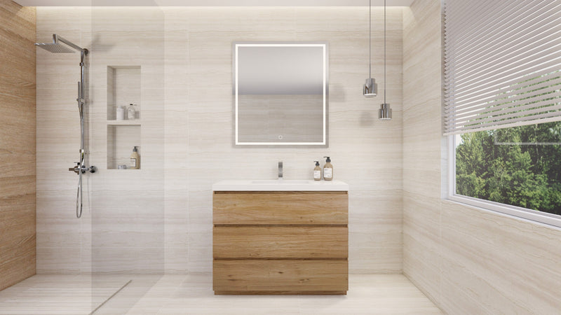 Moreno Bath FSANG42 Angeles 42" Freestanding Bathroom Vanity Set with Reinforced Acrylic Sink - view 3