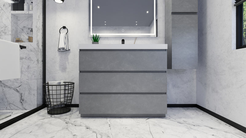 Moreno Bath FSANG42 Angeles 42" Freestanding Bathroom Vanity Set with Reinforced Acrylic Sink - view 9