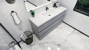 Moreno Bath FSANG60S Angeles 60" Freestanding Bathroom Vanity Set with Single Reinforced Acrylic Single Sink Top - view 10
