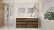 Moreno Bath FSANG72D Angeles 72" Freestanding Bathroom Vanity Set with Double Reinforced Acrylic Sinks