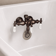 Antique-Style Diverter Tub Wall-Mount Faucet
