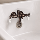 Antique-Style Diverter Tub Wall-Mount Faucet