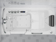 Anzzi 2753WILWD 27 in. x 53 in. Left Drain Walk-In Whirlpool and Air Tub with Total Spa Suite in White - view 3