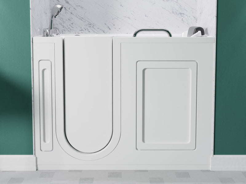 Anzzi 2753WILWD 27 in. x 53 in. Left Drain Walk-In Whirlpool and Air Tub with Total Spa Suite in White - view 5
