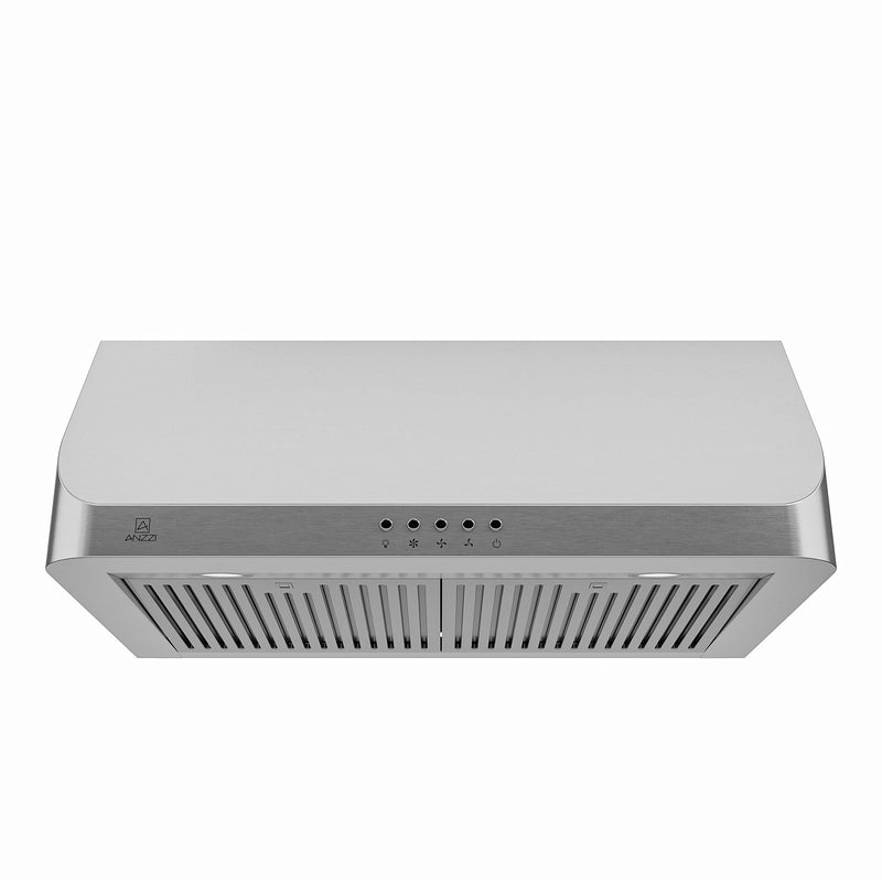 Anzzi RH-AZ2576PSS 30-Inch 450 CFM 3-Speed Stainless Steel Under Cabinet Convertible Range Hood with LED Lamp - view 2