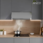 Anzzi RH-AZ2576PSS 30-Inch 450 CFM 3-Speed Stainless Steel Under Cabinet Convertible Range Hood with LED Lamp - view 5
