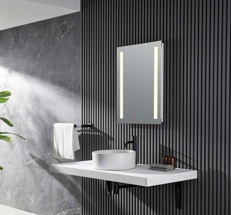 Anzzi BA-LMDFV002WH Mantra 30 in. x 24 in. Frameless LED Bathroom Mirror - view 2