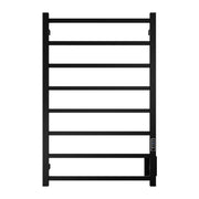 Anzzi TW-AZ026MBK Bell 8-Bar Wall Mounted Electric Towel Warmer Rack Matte Black - view 3