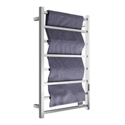 Anzzi TW-AZ026MBK Bell 8-Bar Wall Mounted Electric Towel Warmer Rack Polished Chrome - view 8