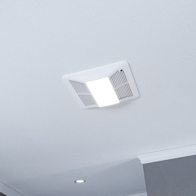 Anzzi EF-AZ104WH Broad Series 150 CFM Ceiling Mount Bathroom Exhaust Fan with LED Light and ENERGY STAR - view 4