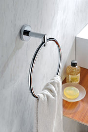Anzzi AC-AZ009 Caster 2 Series Towel Ring Polished Chrome - view 2