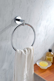 Anzzi AC-AZ009 Caster 2 Series Towel Ring Polished Chrome - view 3
