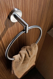 Anzzi AC-AZ009 Caster 2 Series Towel Ring Brushed Nickel - view 5