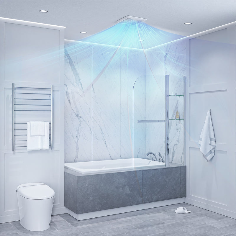 Anzzi EF-AZ101WH Daisy Series 80 CFM Ceiling Mount Bathroom Exhaust Fan with LED Light and ENERGY STAR - view 4