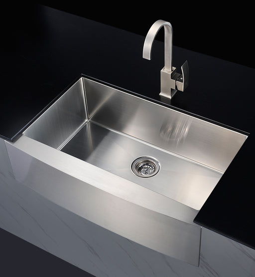 Anzzi K-AZ3620-1A Elysian Farmhouse Stainless Steel 36 in. Single Bowl Kitchen Sink in Brushed Satin - view 2