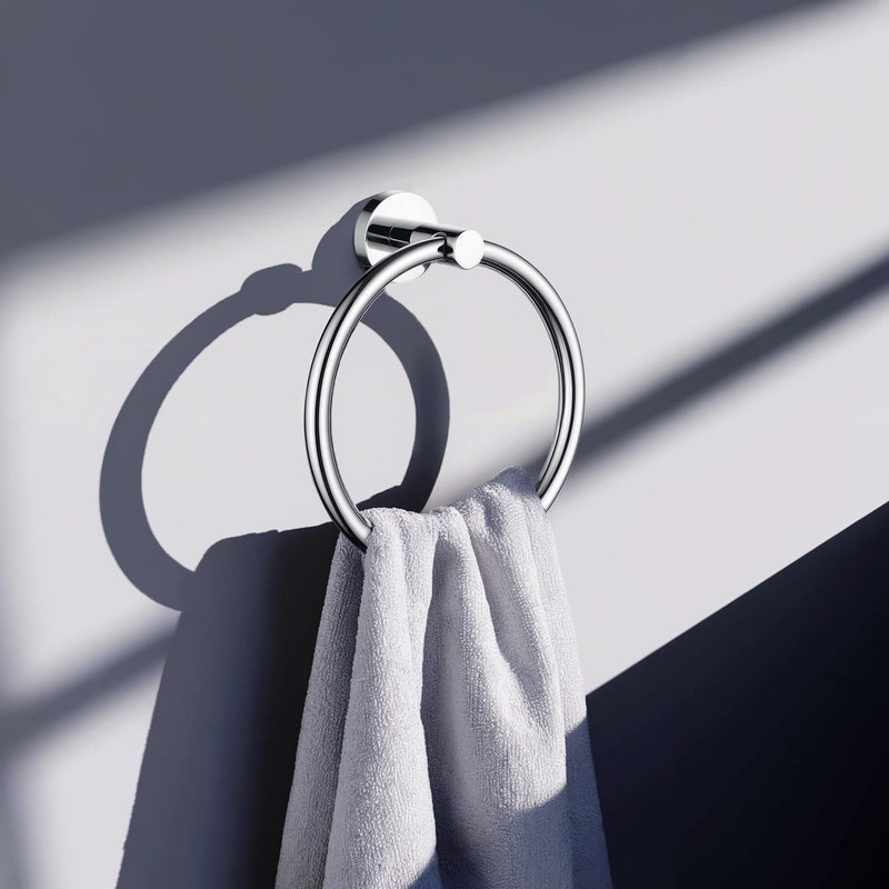 Anzzi AC-AZSET1-BG Essence Series 4-Piece Bathroom Hardware Accessory Set Polished Chrome - view 10