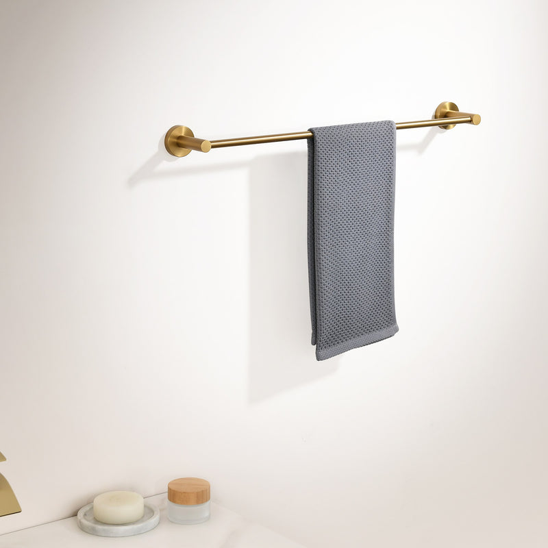 Anzzi AC-AZSET1-BG Essence Series 4-Piece Bathroom Hardware Accessory Set Brushed Gold - view 2