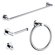 Anzzi AC-AZSET1-BG Essence Series 4-Piece Bathroom Hardware Accessory Set Polished Chrome - view 6